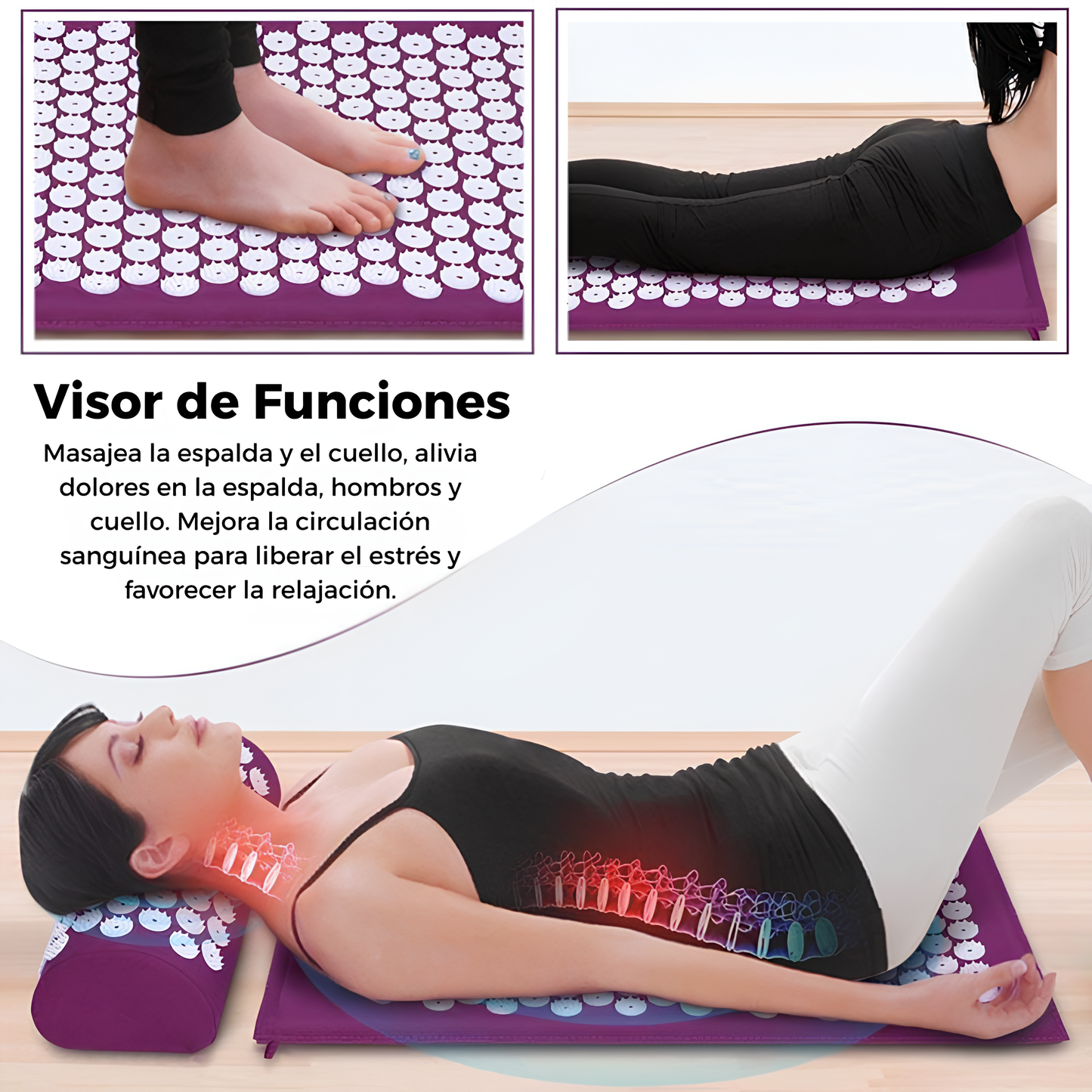 Esterilla de Acupresión – Alivio de Dolores, Relajación y Bienestar