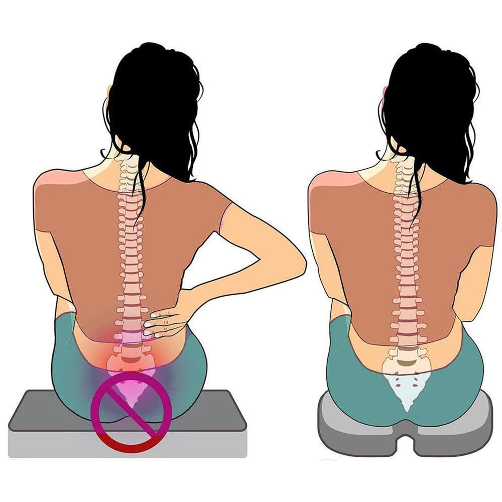 Cojín Ortopédico de Gel Viscoelástico – Alivio del Coxis y la Zona Lumbar