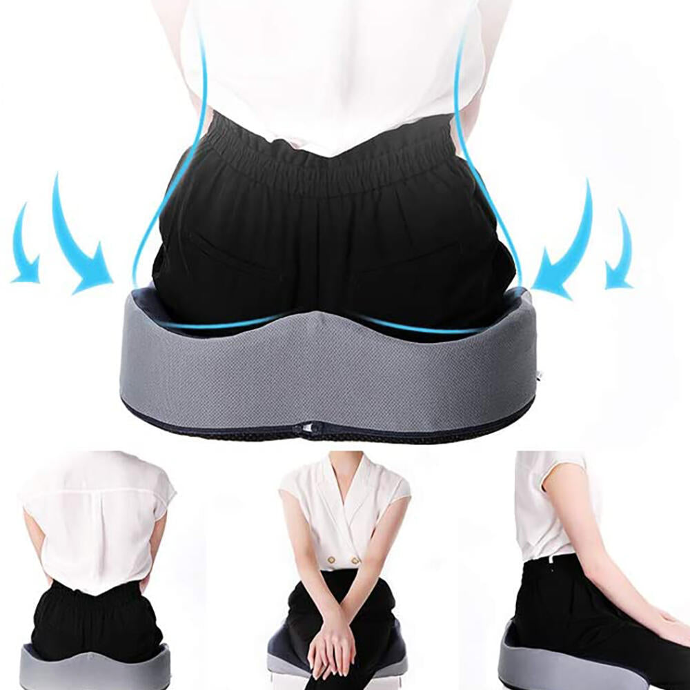 Cojín Ortopédico de Gel Viscoelástico – Alivio del Coxis y la Zona Lumbar